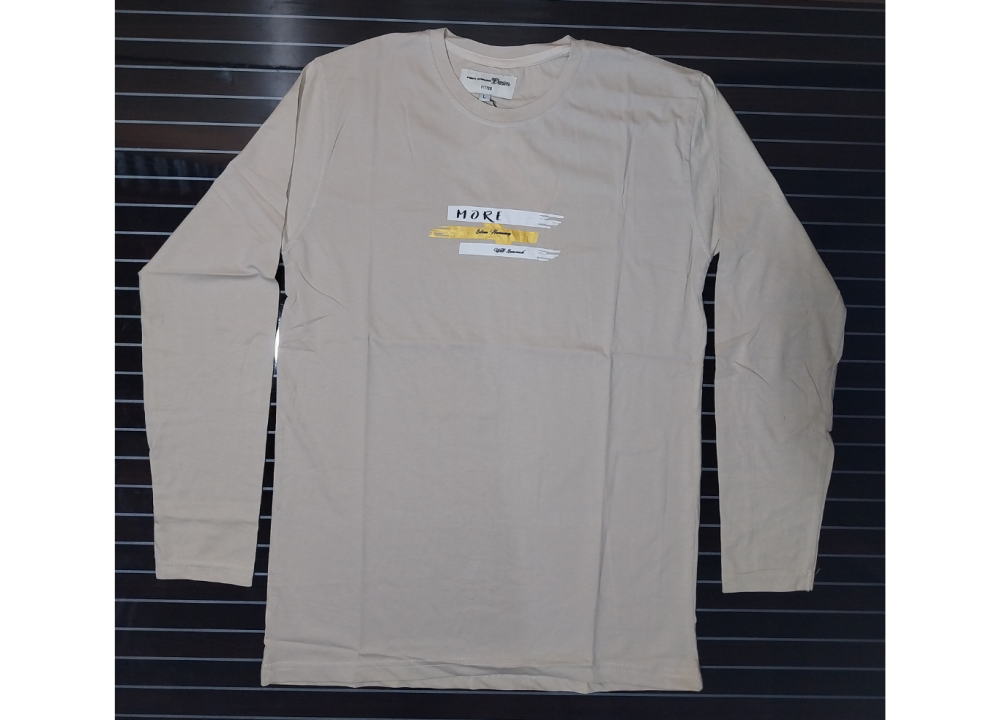 Cotton Fabric Full Sleeve Printed T-Shirt