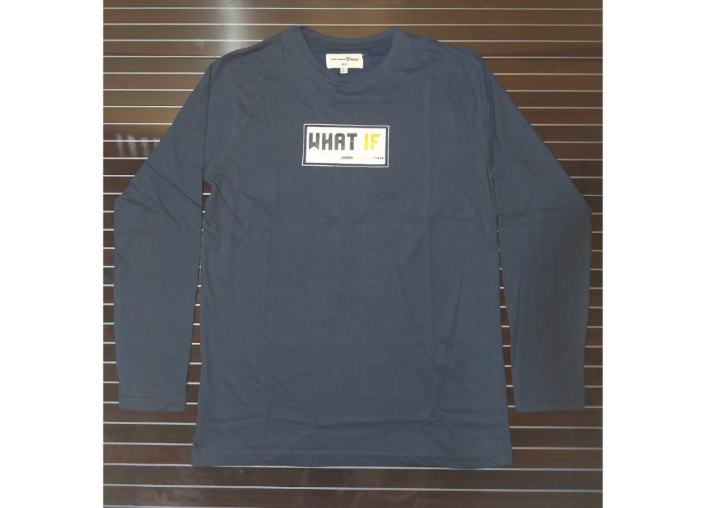 Cotton Fabric Full Sleeve Printed T-Shirt